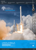 Great Britain Journals Press Launch Rocket launch from UK space center with blue sky and clouds.