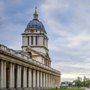 Iconic historic building with domed tower in London, UK.