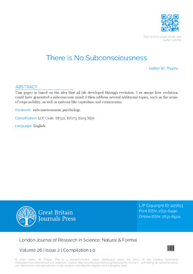 There is No Subconsciousness