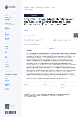 Deglobalization, Multilateralism, and the Limits of Global Human Rights Governance: The Brazilian Case