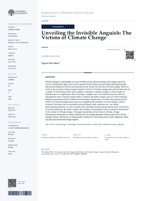 Unveiling the Invisible Anguish: The Victims of Climate Change