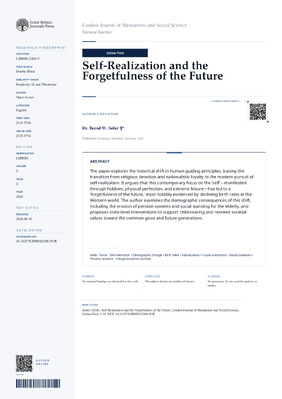 Self-Realization and the Forgetfulness of the Future