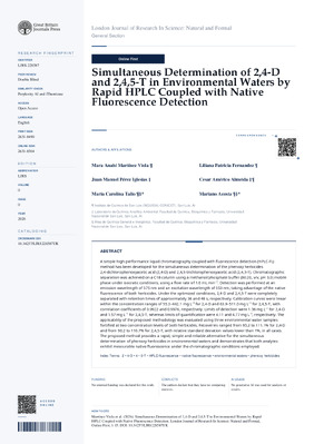 Simultaneous Determination of 2,4-D and 2,4,5-T in Environmental Waters by Rapid HPLC Coupled with Native Fluorescence Detection