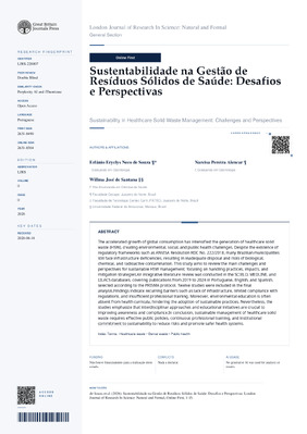 Sustentabilidade na Gestão de Resíduos Sólidos de Saúde: Desafios e Perspectivas
