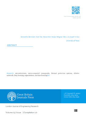 A Novel Approach to Analyzing the Microstructures of Thermal Protection Systems Materials for Hypersonic Applications