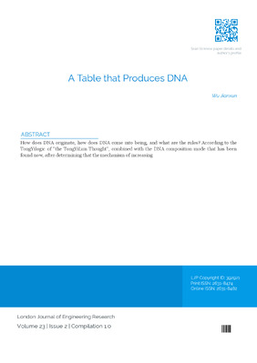 A Table that Produces DNA