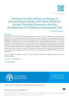 Unveiling the Educational Landscape: A Comprehensive Study of the Post-COVID-19 Galician Teaching Community and the Development of a Resilience Assessment Tool