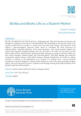 Bottles and Books: Life as a Student- Mother