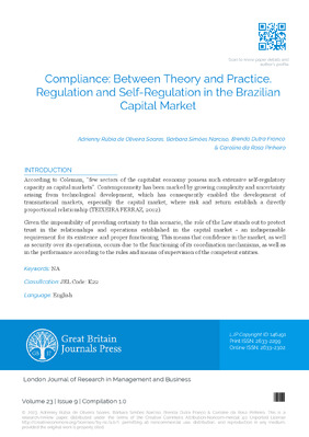 Compliance: Between Theory and Practice. Regulation and Self-Regulation in the Brazilian Capital Market