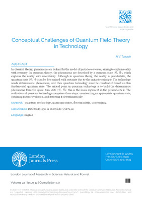 Conceptual Challenges of Quantum Field Theory in Technology