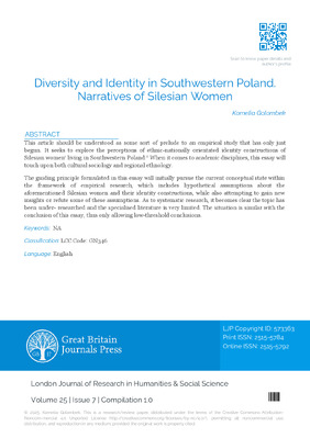 Diversity and Identity in Southwestern Poland. Narratives of Silesian Women