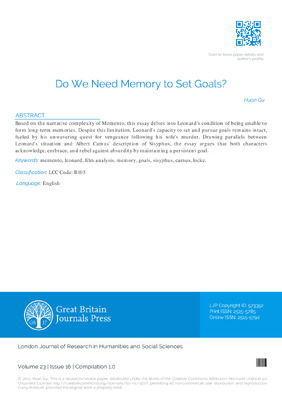 Do we need memory to set goals?