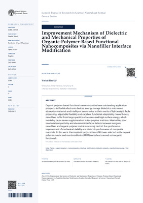 Improvement Mechanism of Dielectric and Mechanical Properties of Organic-Polymer-Based Functional Nanocomposites via Nanofiller Interface Modification
