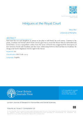 Intrigues at the Royal Court