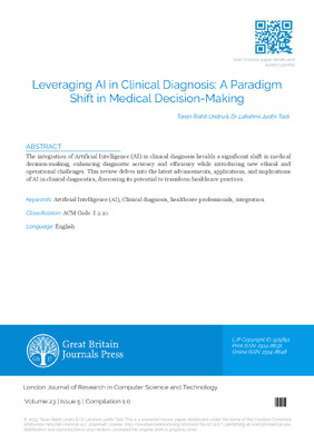Leveraging AI in Clinical Diagnosis: A Paradigm Shift in Medical Decision-Making