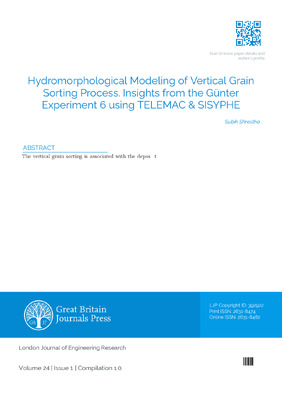 Hydromorphological Modeling of Vertical Grain Sorting Process. Insights from  the Günter Experiment 6 using TELEMAC & SISYPHE