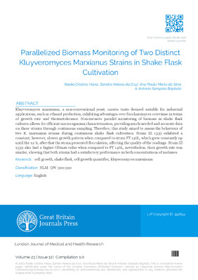 Parallelized Biomass Monitoring of two Distinct Kluyveromyces Marxianus Strains in Shake Flask Cultivation