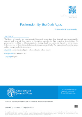 Postmodernity, the Dark Ages