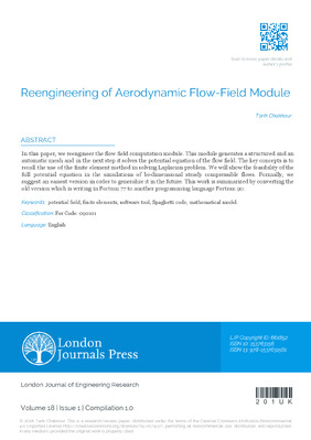 Reengineering of Aerodynamic Flow-Field Module