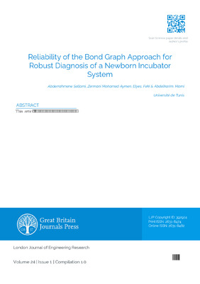 Reliability of the Bond Graph Approach for Robust Diagnosis of a Newborn Incubator System