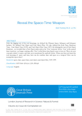 Reveal the Space-Time Weapon