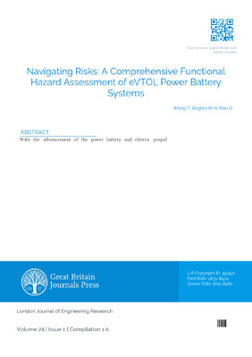 Navigating Risks: A Comprehensive Functional Hazard Assessment of eVTOL Power Battery Systems