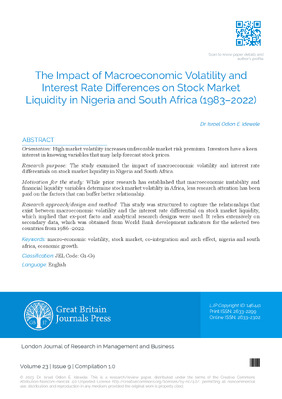 The Impact of Macroeconomic Volatility and Interest Rate Differences in Stock Market Liquidity in Nigeria and South Africa (1983–2022)