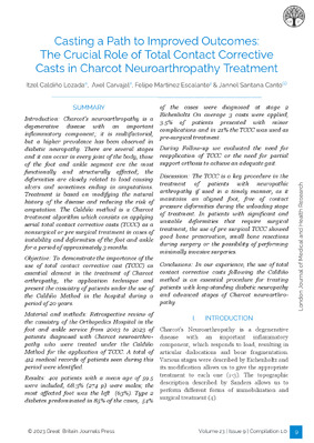 Casting a Path to Improved Outcomes: The Crucial Role of Total Contact Corrective Casts in Charcot Neuroarthropathy Treatment