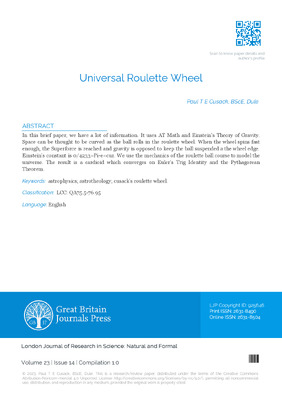 Universal Roulette Wheel