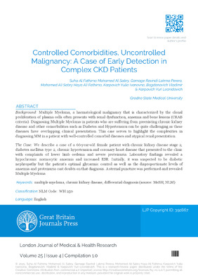 Controlled Comorbidities, Uncontrolled Malignancy: A Case of Early Detection in Complex CKD Patients