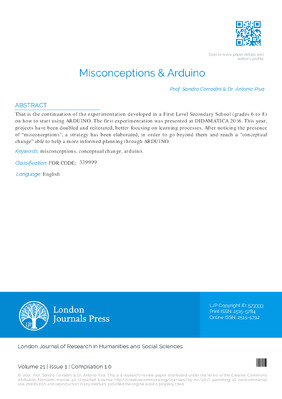 Misconceptions and Arduino