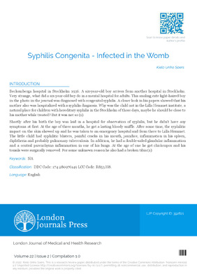 Syphilis Congenita – Infected in the Womb
