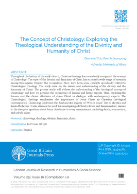The Concept of Christology: Exploring the Theological Understanding of the Divinity and Humanity of Christ
