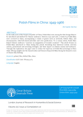 Polish Films in China：1949-1966